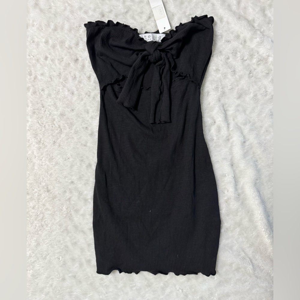 NWT- Stella Laguna Beach Black Mini Dress